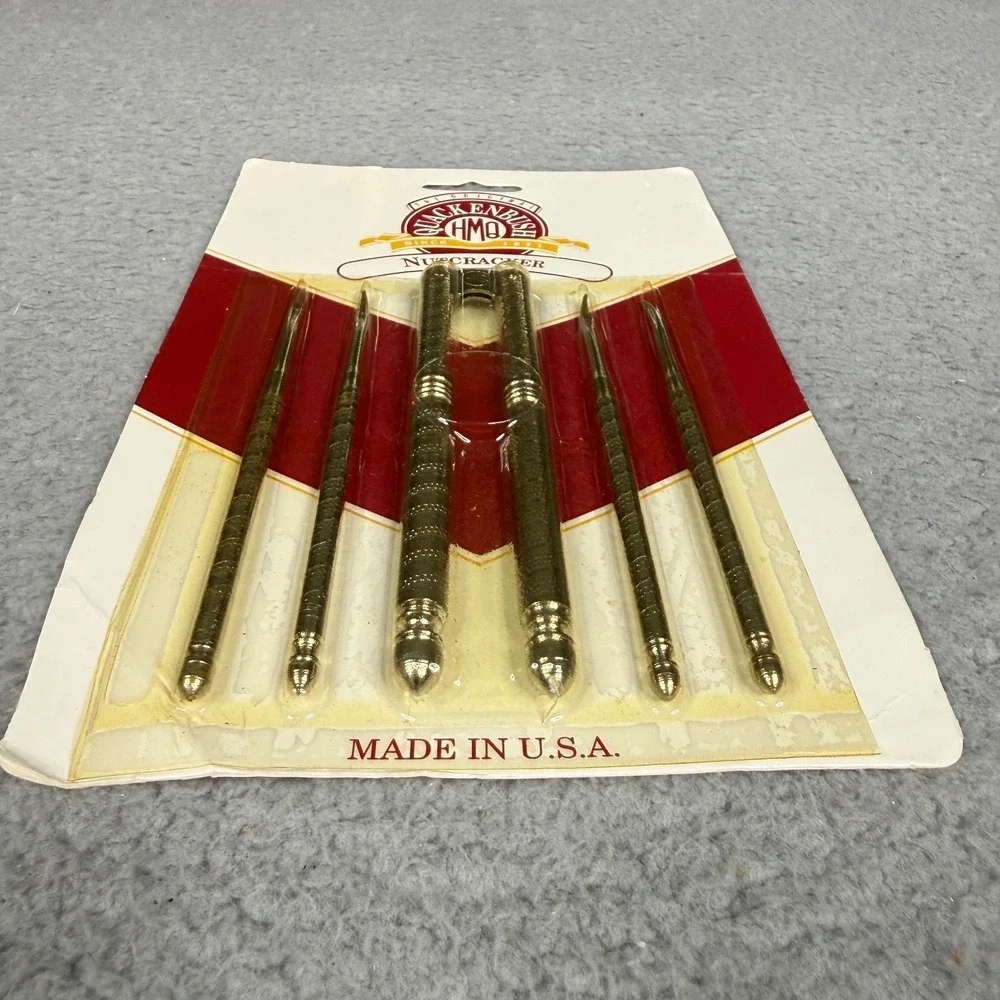 Vintage HMQ Quackenbush Nutcracker and Picks Set Made in USA Seafood NOS Steel